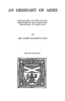 Ordinary of Arms by Paul, James Balfour