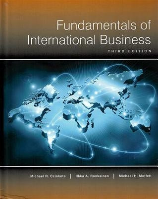 Fundamentals of International Business-3rd ed by Czinkota, Michael R.