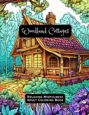 Woodland Cottages: Relaxing Mindfulness Adult Coloring Book by Berling, Jennifer