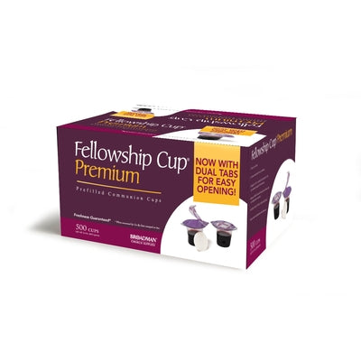 Fellowship Cup(r) Premium - Prefilled Communion Cups with Juice and Wafer (500 Count Box): Now with Dual Tabs for Easy Opening by Broadman Church Supplies Staff