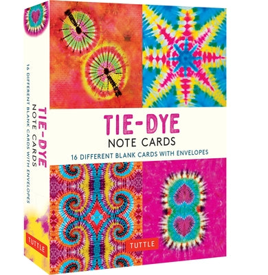 Tie-Dye, 16 Note Cards: 16 Different Blank Cards with 17 Patterned Envelopes by Tuttle Publishing