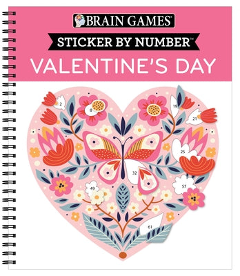 Brain Games - Sticker by Number: Valentine's Day by Publications International Ltd