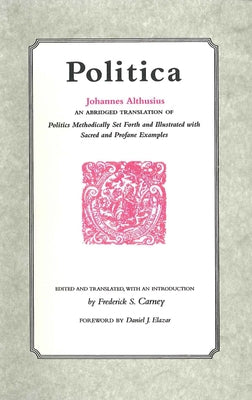 Politica by Althusius, Johannes