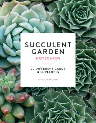 Succulent Garden Notecards: 20 Different Cards and Envelopes by Szyszlo, Edyta