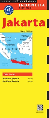 Jakarta Travel Map Sixth Edition by Periplus Editions