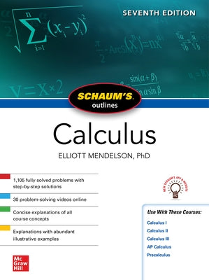 Schaum's Outline of Calculus, Seventh Edition by Mendelson, Elliott