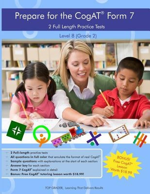 Two Full Length Practice Tests for the CoGAT Form 7: For Level 8 (Grade 2) by Grader LLC, Top