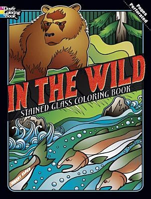 In the Wild Stained Glass Coloring Book by Elder, Jeremy