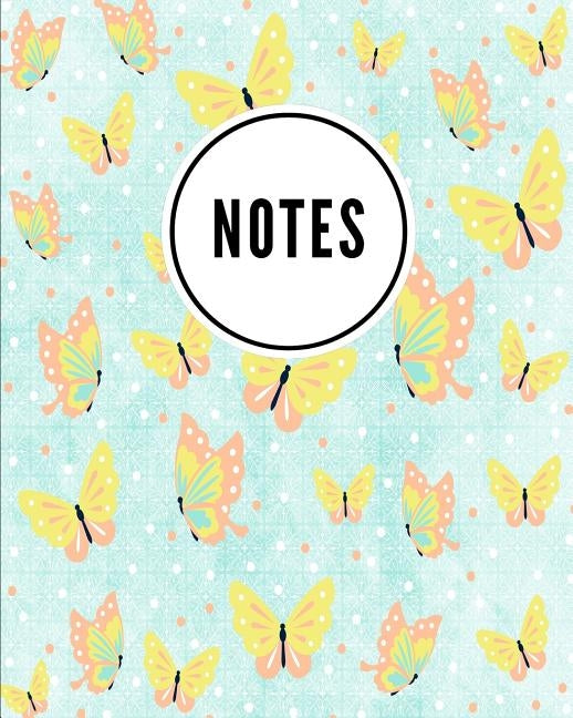Notes: Pastel Butterfly Print (3) - Cute Writing Notebook For School, Home & Office - [Classic] by P2g Innovations