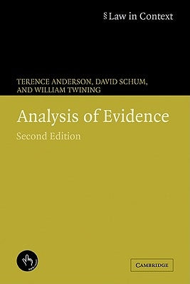 Analysis of Evidence by Anderson, Terence