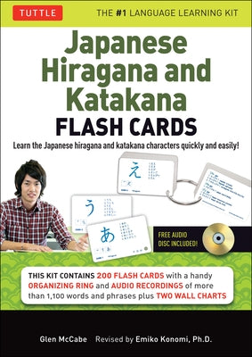 Japanese Hiragana and Katakana Flash Cards Kit: Learn the Two Japanese Alphabets Quickly & Easily with This Japanese Flash Cards Kit (Audio CD Include by McCabe, Glen