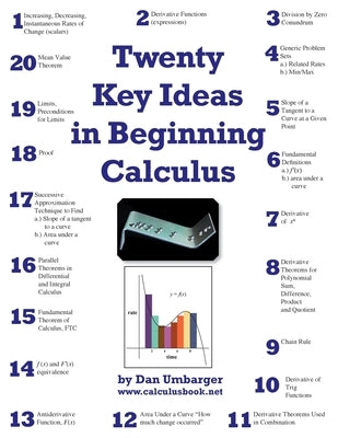 Twenty Key Ideas in Beginning Calculus by Umbarger, Dan