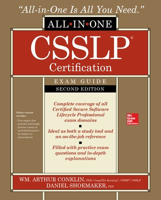 Csslp Certification All-In-One Exam Guide, Second Edition by Shoemaker, Daniel