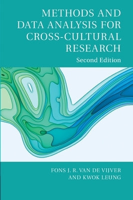 Methods and Data Analysis for Cross-Cultural Research by Van de Vijver, Fons J. R.