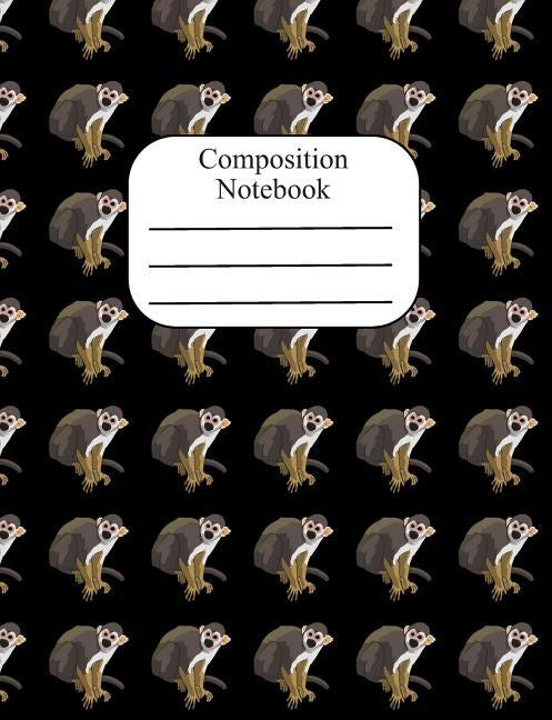 Composition Notebook: Squirrel Monkey Polka Dot Wide Ruled Composition Book - 120 Pages - 60 Sheets by Cute Varmint Journals