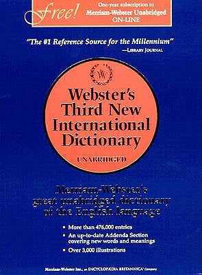 Webster's Third New Int'l Dictionary, Unabridged [With Access Code] by Merriam-Webster Inc