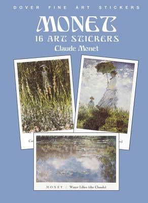 Monet: 16 Art Stickers by Monet, Claude