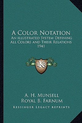 A Color Notation: An Illustrated System Defining All Colors and Their Relations 1941 by Munsell, A. H.