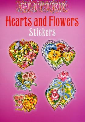 Glitter Hearts and Flowers Stickers by O'Brien, Joan