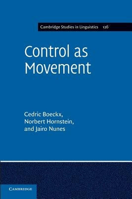 Control as Movement by Boeckx, Cedric