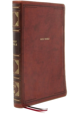 Nkjv, Thinline Reference Bible, Leathersoft, Brown, Red Letter Edition, Comfort Print: Holy Bible, New King James Version by Thomas Nelson