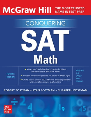 McGraw-Hill Education Conquering SAT Math, Fourth Edition by Postman, Elizabeth