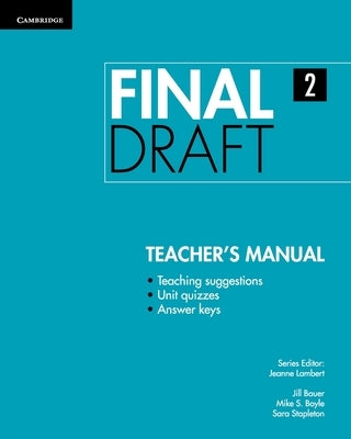 Final Draft Level 2 Teacher's Manual by Lambert, Jeanne