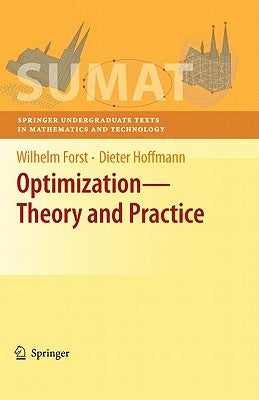 Optimization--Theory and Practice by Forst, Wilhelm