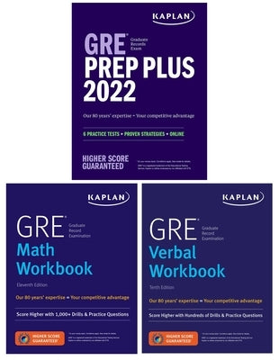 GRE Complete 2022: 3-Book Set: 6 Practice Tests + Proven Strategies + Online by Kaplan Test Prep
