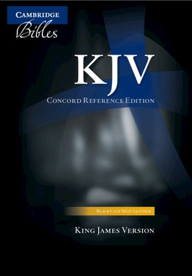 KJV Concord Reference Bible, Black Calfsplit Leather by 