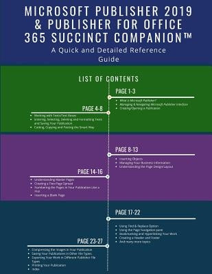 Microsoft Publisher 2019 & Publisher for Office 365 Succinct Companion(TM): A Quick and Detailed Reference Guide by Succinct Companion