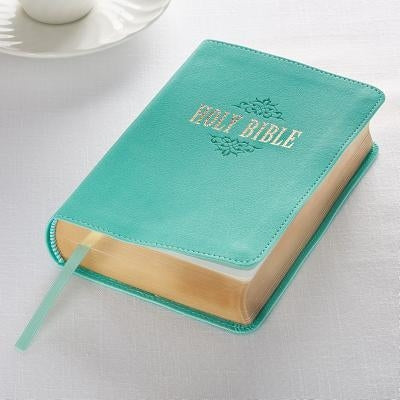 KJV Compact Large Print Lux-Leather Teal by 