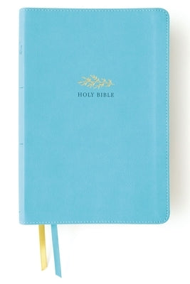 Niv, Women's Devotional Bible, Large Print, Leathersoft, Teal, Comfort Print by Zondervan