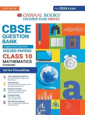 Oswaal CBSE Chapterwise & Topicwise Question Bank Class 10 Mathematics Standard Book (For 2023-24 Exam) by Oswaal Editorial Board