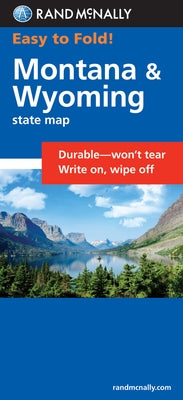 Rand McNally Easy to Fold: Montana, Wyoming (Laminated Fold Map) by Rand McNally