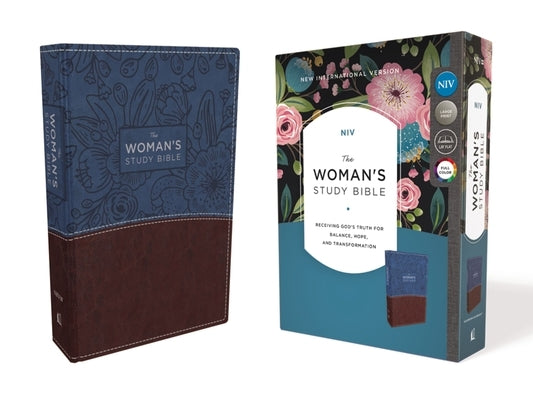 NIV, the Woman's Study Bible, Imitation Leather, Blue/Brown, Full-Color: Receiving God's Truth for Balance, Hope, and Transformation by Patterson, Dorothy Kelley