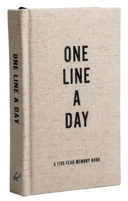 Canvas One Line a Day: A Five-Year Memory Book (Yearly Memory Journal and Diary, Natural Canvas Cover) by Chronicle Books