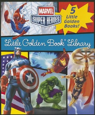 Marvel Little Golden Book Library (Marvel Super Heroes): Spider-Man; Hulk; Iron Man; Captain America; The Avengers by Various