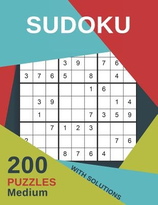 Sudoku 200 Puzzles Medium With Solutions: For adults large print including Instructions and answer keys - From Beginner to Advanced for Clever people by Sudokubooks, Kreative