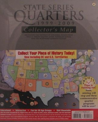 Whitman State Series Quarter Map by Whitman Publishing Co