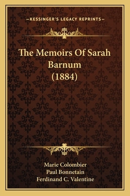 The Memoirs Of Sarah Barnum (1884) by Colombier, Marie