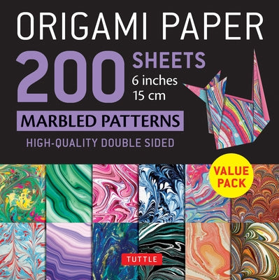 Origami Paper 200 Sheets Marbled Patterns 6 (15 CM): Tuttle Origami Paper: High-Quality Double Sided Origami Sheets Printed with 12 Different Patterns by Tuttle Publishing