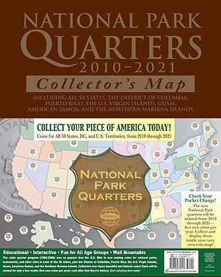 National Park Quarters Collector's Map by Whitman Publishing