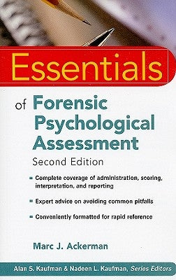 Essentials of Forensic Psychological Assessment by Ackerman, Marc J.