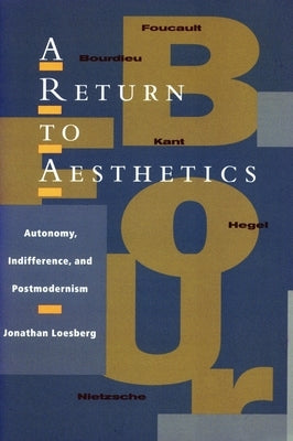 A Return to Aesthetics: Autonomy, Indifference, and Postmodernism by Loesberg, Jonathan