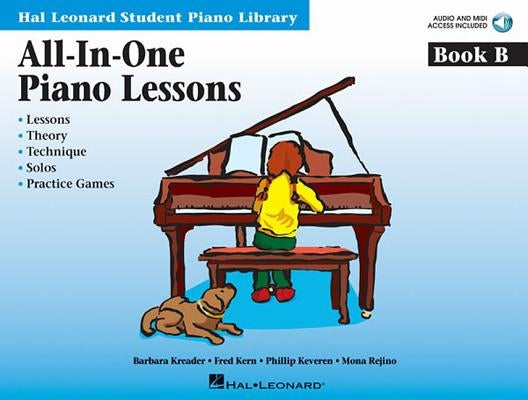 All-In-One Piano Lessons Book B: Book with Audio and MIDI Access Included [With CD (Audio)] by Kern, Fred