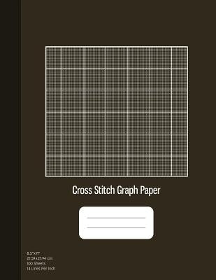 Cross Stitch Graph Paper: 14 Lines Per Inch, Graph Paper for Embroidery and Needlework, 8.5''x11'', 100 Sheets, Bronze Cover by Publishing, Graphyco