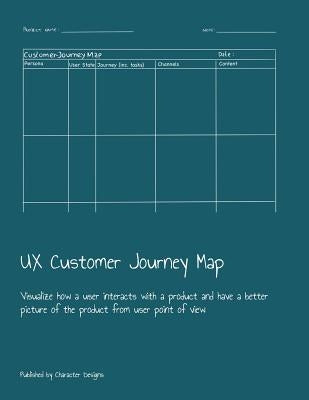 UX Customer Journey Map: Visualize how a user interacts with a product and have a better picture of the product from user point of view by Designs, Character