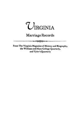 Virginia Marriage Records by Virginia