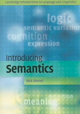 Introducing Semantics by Riemer, Nick